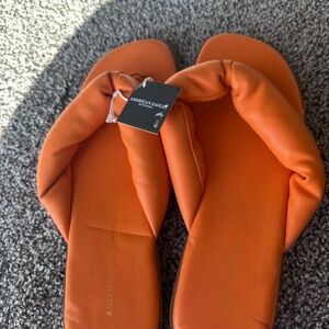 American Eagle Outfitters Women's Bold Orange Sandals